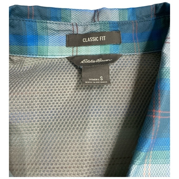 Eddie Bauer Women's Blue Plaid
Adventurer 3.0 Collection Vest Shirt size 8 - Picture 5 of 8